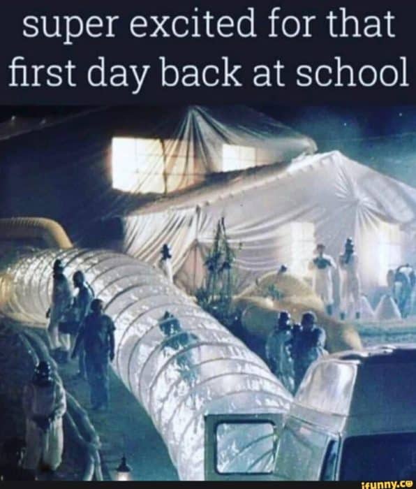 There's nothing like going back to school on the first day!
